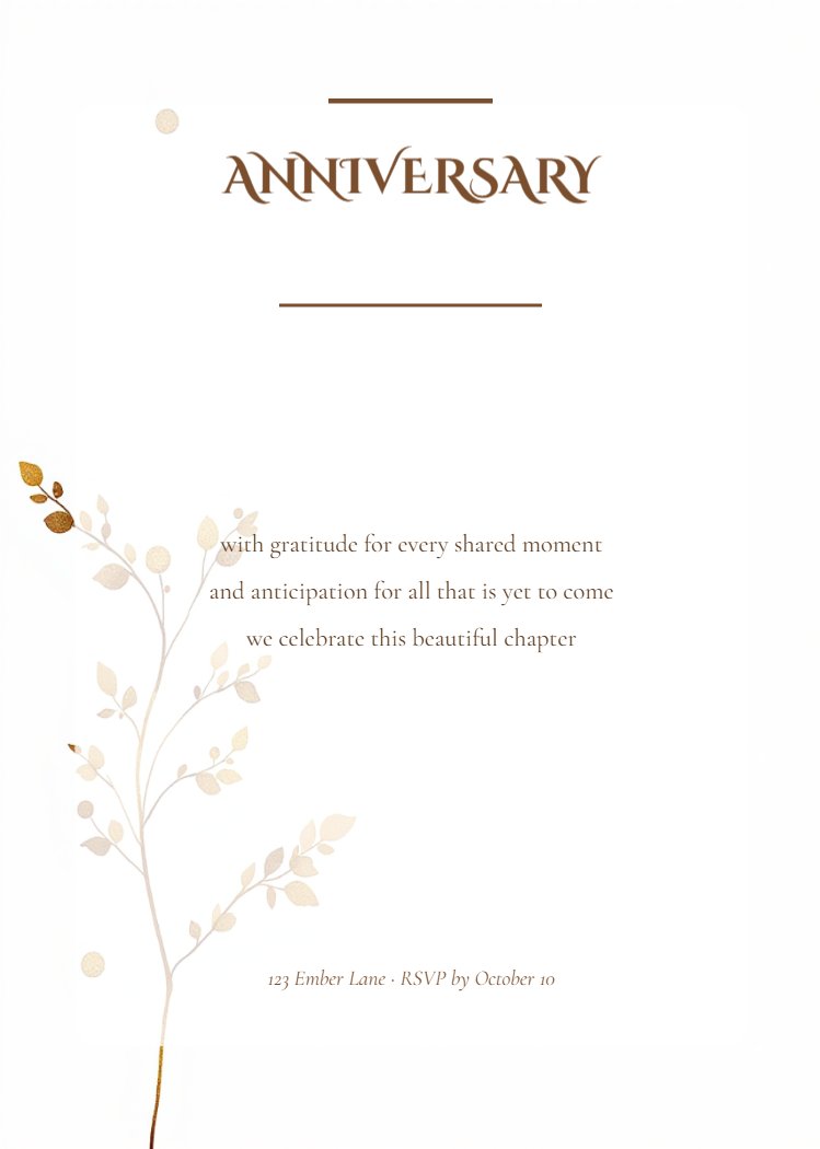 Gilded Ember Anniversary