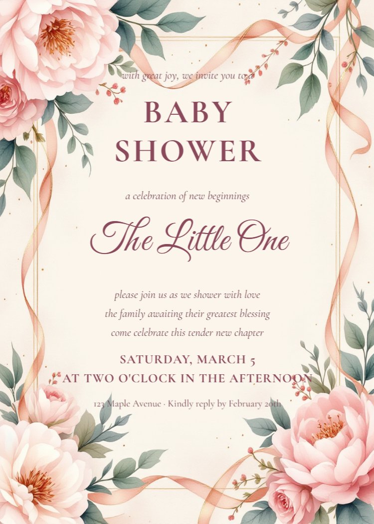 Blush Romance Baby Shower