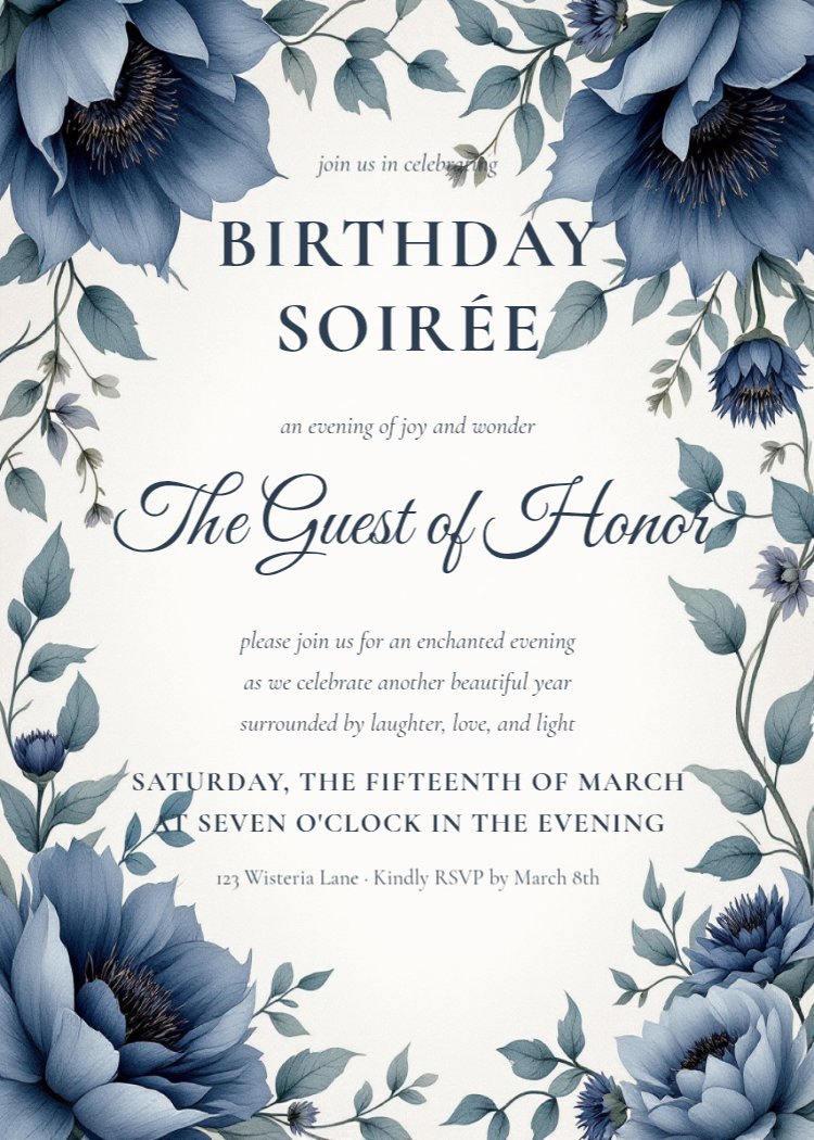 Midnight Garden Birthday
