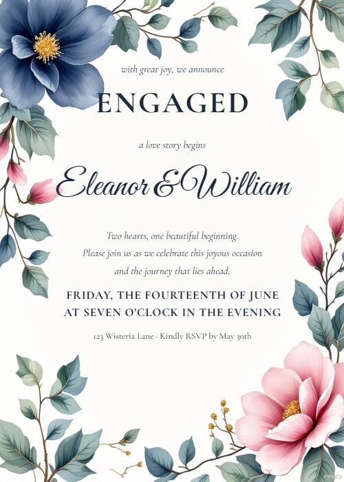 Midnight Magnolia Engagement