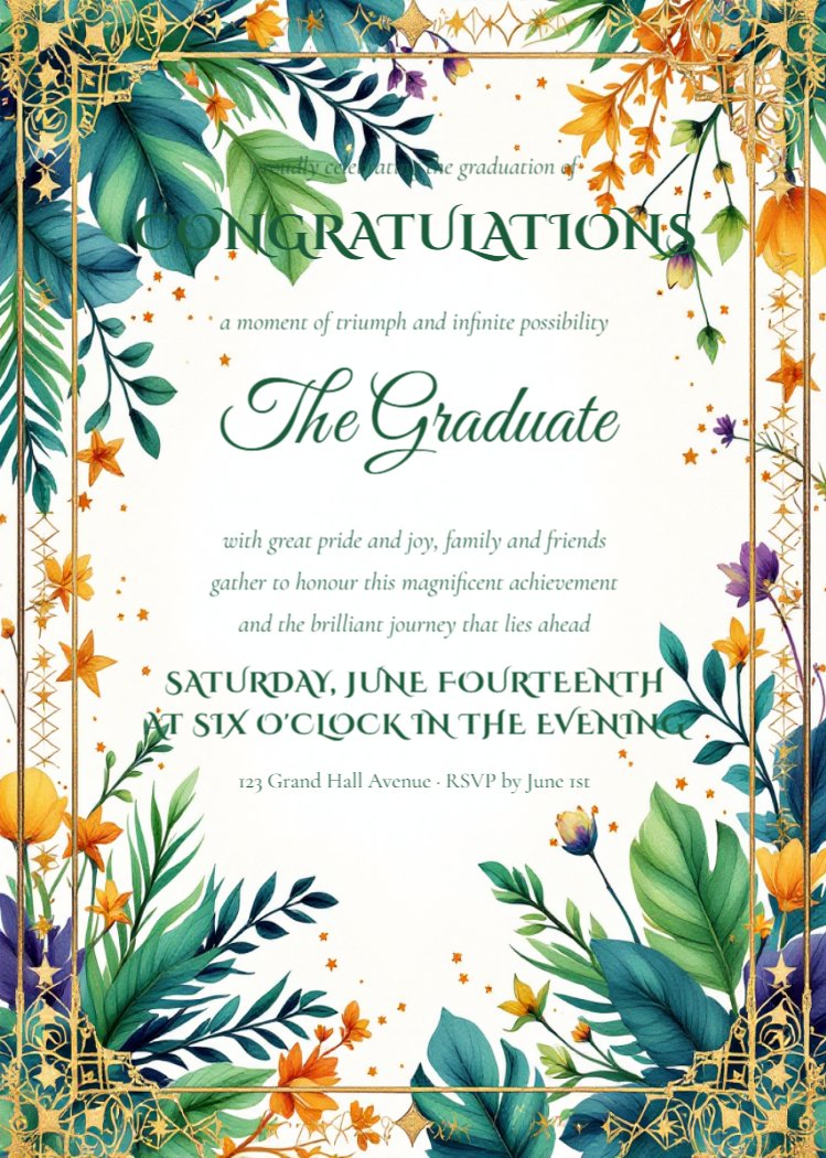 Arabian Nights Graduation