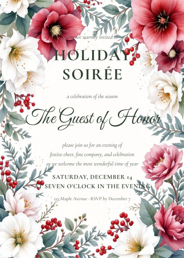 Winter Bloom Holiday Soirée