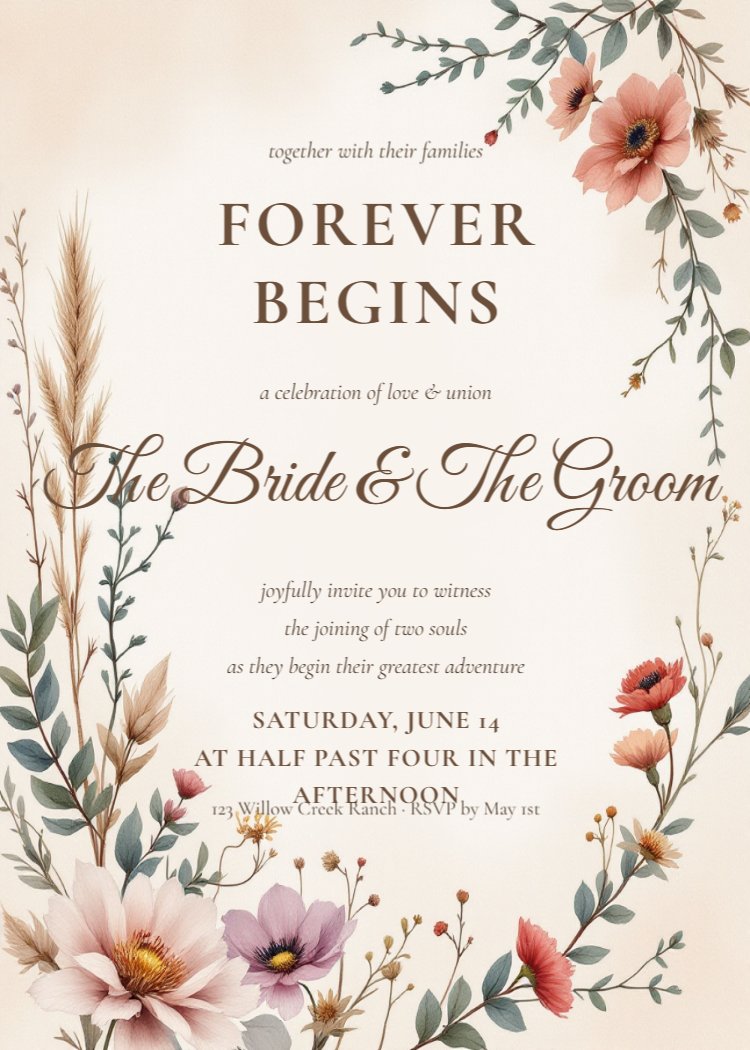 Wildflower Boho Wedding