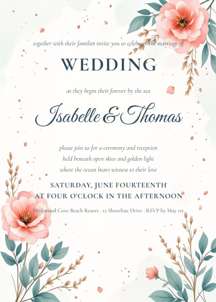 Shoreline Romance Wedding