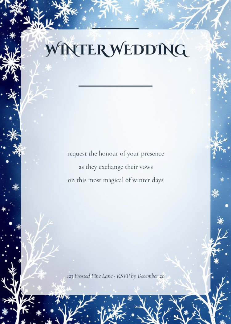 Winter Wonderland Wedding