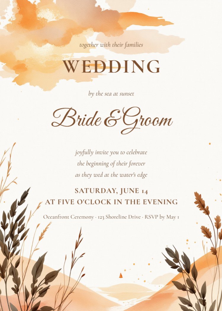 Golden Shore Wedding