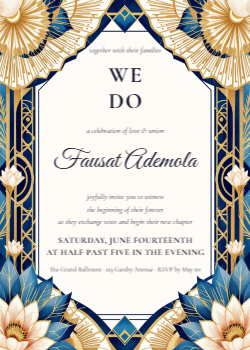 Gatsby Gold Wedding